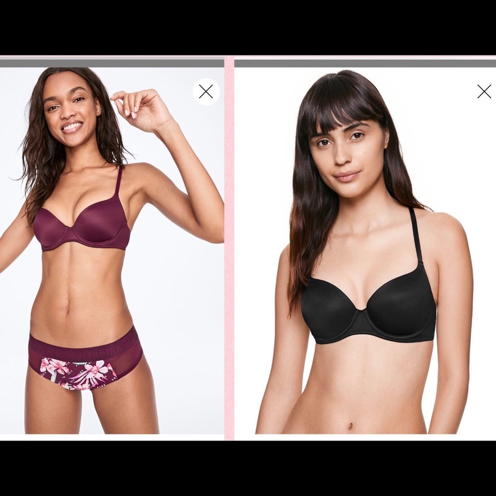 2 Pink wear everywhere bras